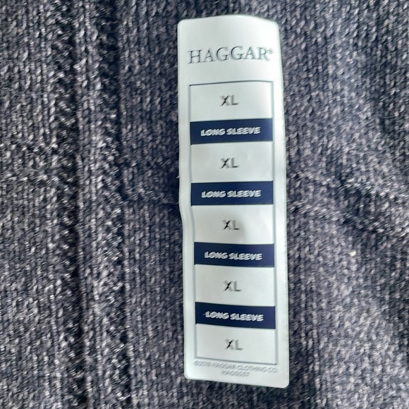 NWT Men’s XL Haggar Long Sleeve Black Sweater - Picture 3 of 6